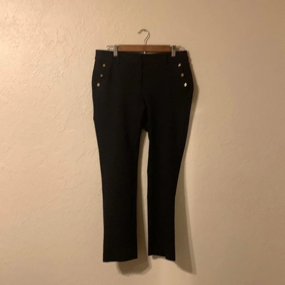 Anne Klein Black slacks - Picture 1 of 5